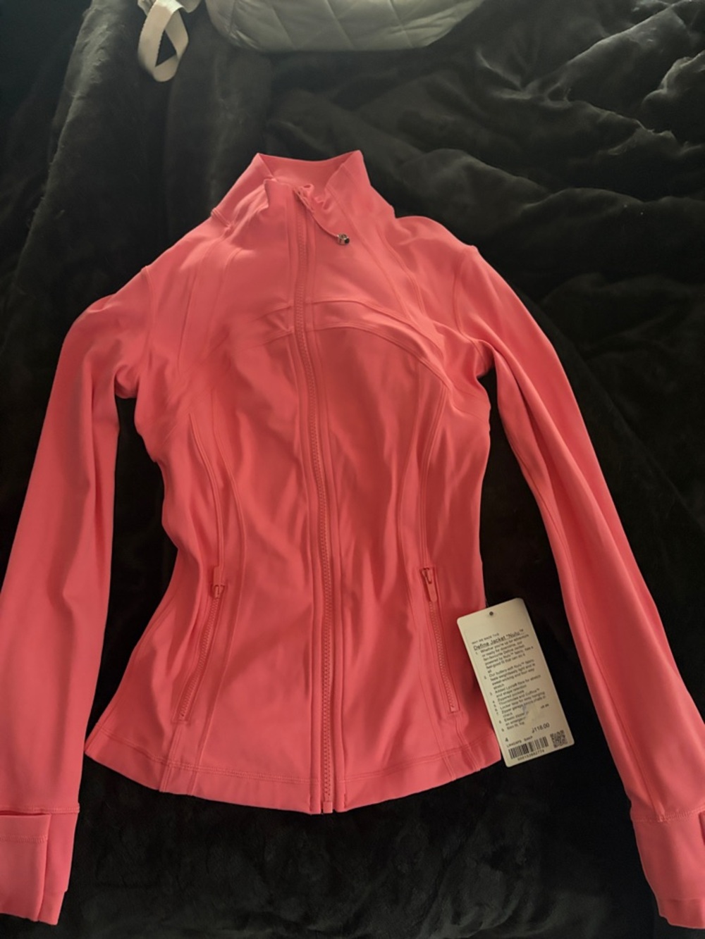 lululemon athletica Coral Pink Full-Zip Utility Jacket